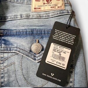 True Religion Light Blue Joey Flare Jeans